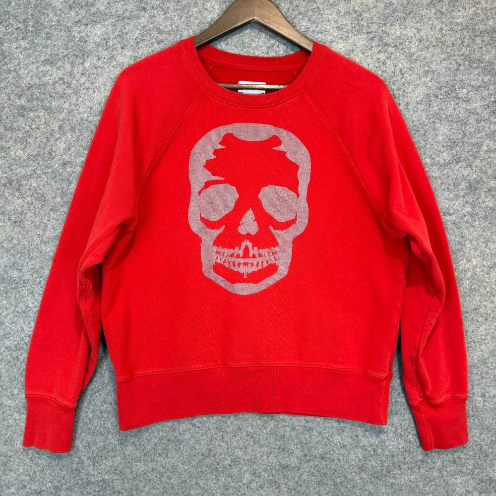 Zadig & Voltaire Skull Graphic Sweatshirt Womens Small French Terry Crewneck